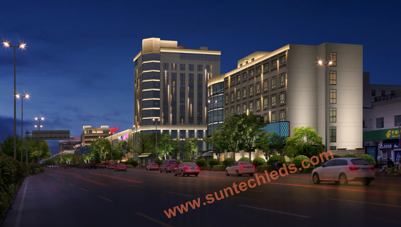 Medical Rehabilitation Center Outdoor Facade Lighting