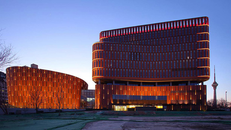 Cultural Exchange Center Architectural Facade Lighting 