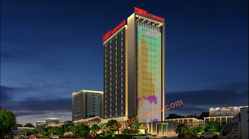 Outdoor Media Facades Lighting