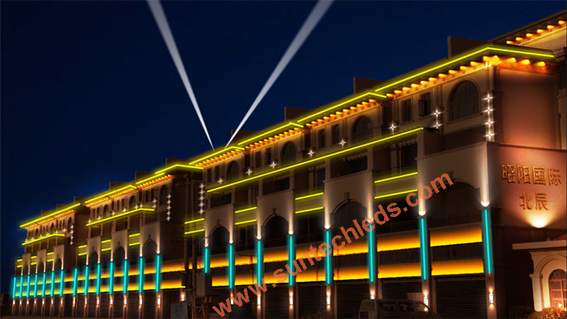 Intelligent DMX RGBW House Facade Lighting Control Systems