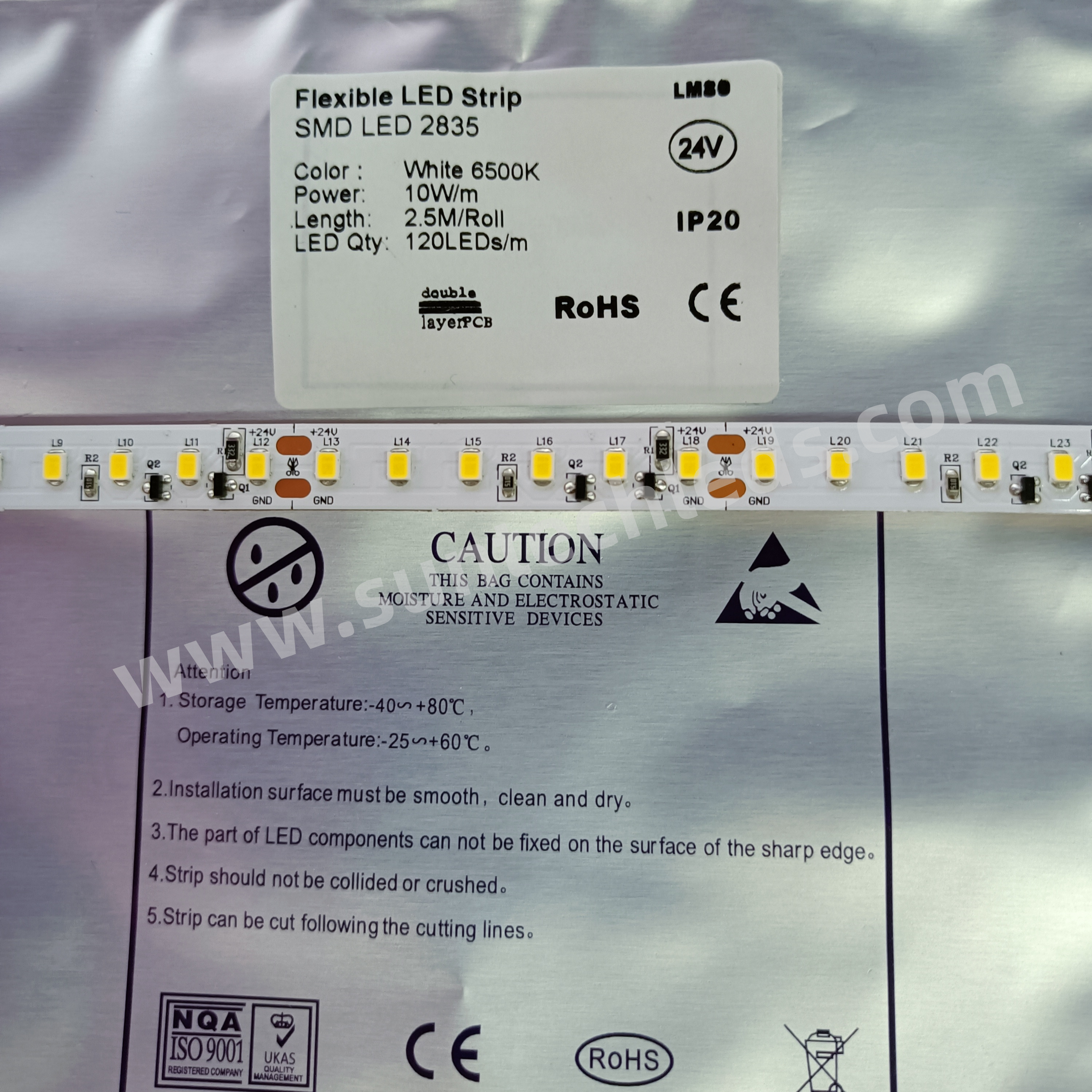 2835 led strip bag package 1