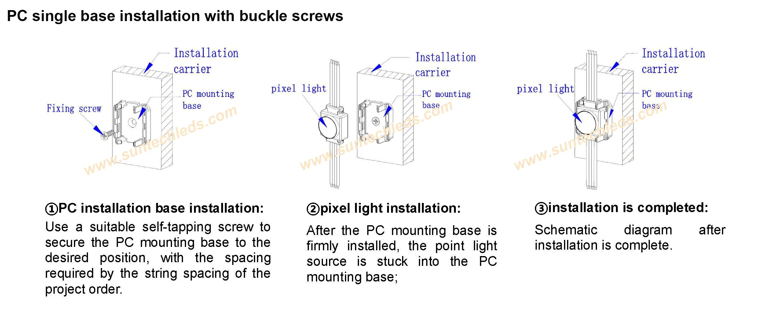 PC-single-base-installation-with-buckle-screws