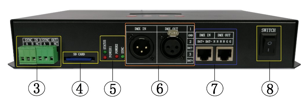 S-8000L controller Appearance side 1
