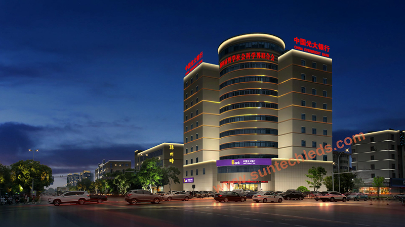 Art & Design Office Building Facade Lighting