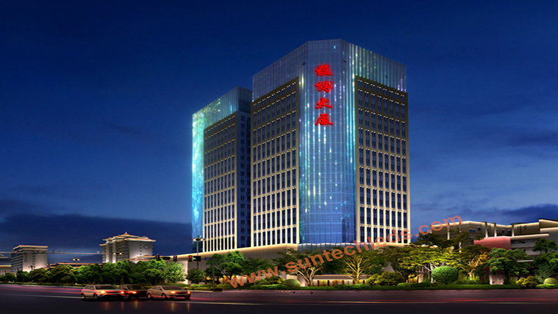 Yunbo Skyscrape Facade Lighting - China