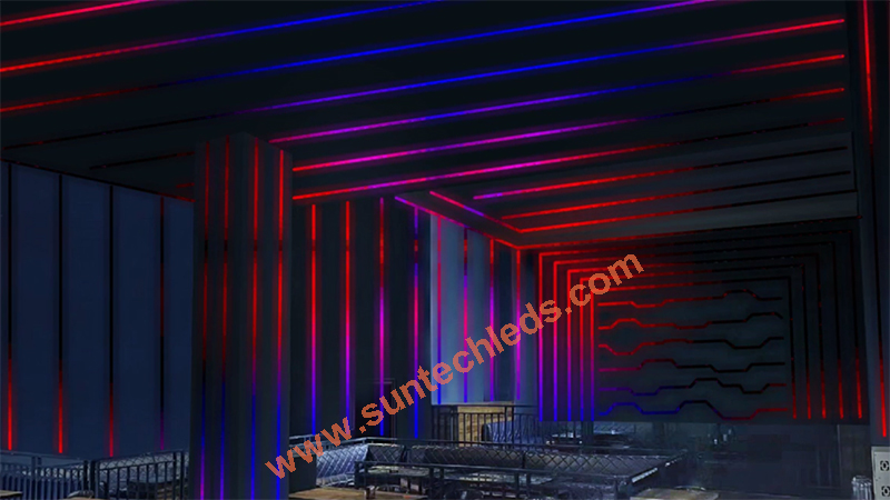Interactive Bar Wall Dynamic RGBW Lighting Decoration