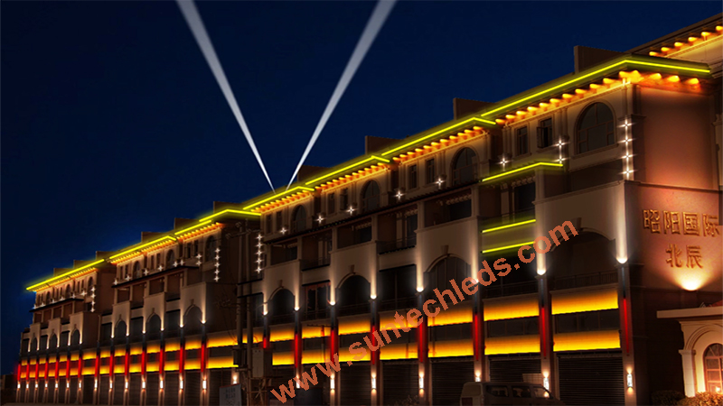 Intelligent DMX RGBW House Facade Lighting Control Systems