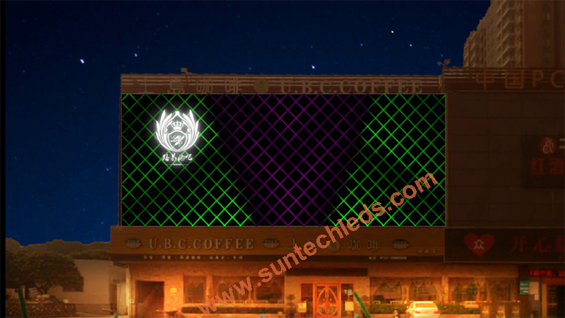 Cafe & Restaurant Exterior Dynamic LED Lighting Design