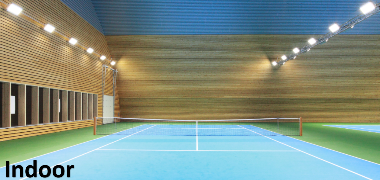 Indoor tennis court