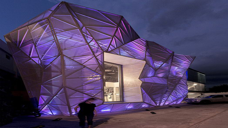 Commercial Building Glass Curtain Wall Illumination