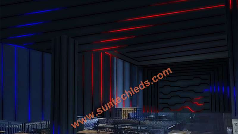 Interactive Bar Wall Dynamic RGBW Lighting Decoration