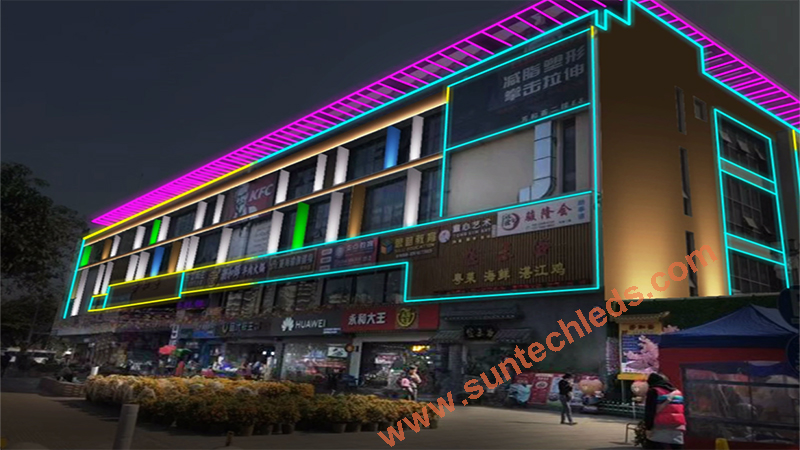 Commercial Retail Shop Led Facade Lighting Ideas