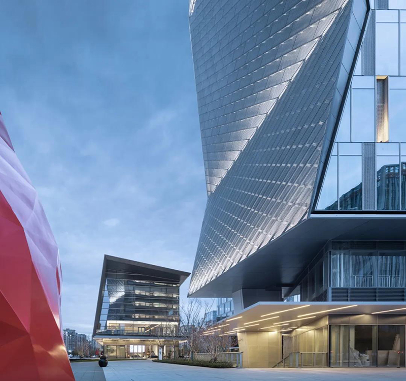 City Building Illumination with LED Facade Lighting 