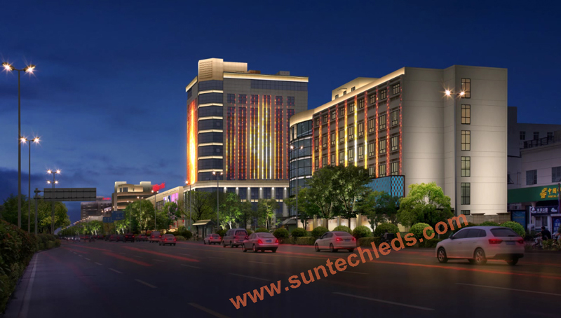 Medical Rehabilitation Center Outdoor Facade Lighting