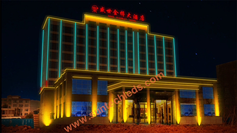 Most Cost-effective Hotel Illuminated Facade