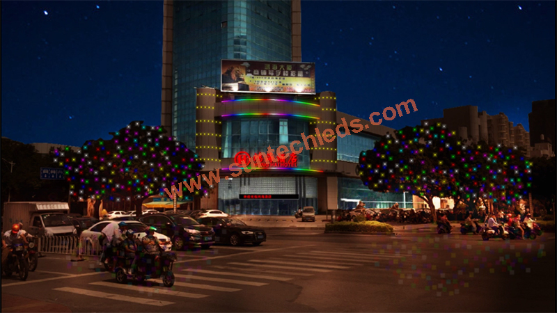 DMX Controlled Dynamic Bespoke Hotel Facade Illumination