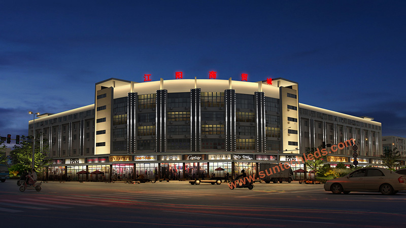Jiangyang Commercial Shopping Mall Facade lighting
