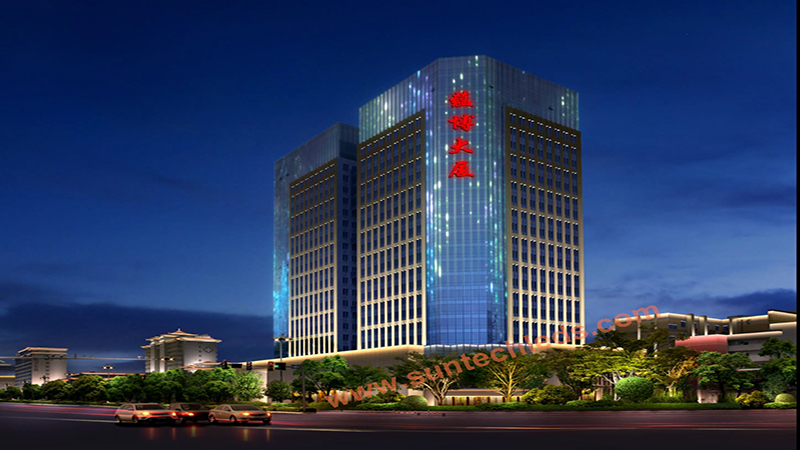 Yunbo Skyscrape Facade Lighting - China