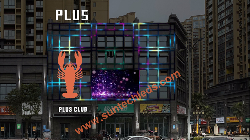 DMX Controlled High-end Restaurant Facade LED Lighting Design