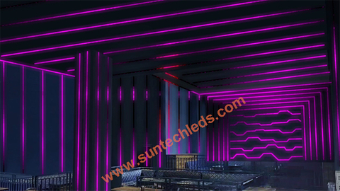 Interactive Bar Wall Dynamic RGBW Lighting Decoration