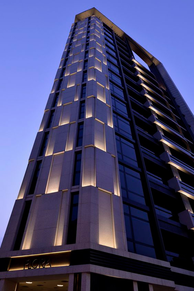 Hotel LED Exterior Flood Facade Lighting