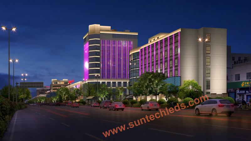 Medical Rehabilitation Center Outdoor Facade Lighting