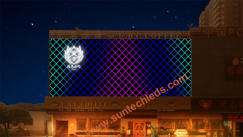 Cafe & Restaurant Exterior Dynamic LED Lighting Design
