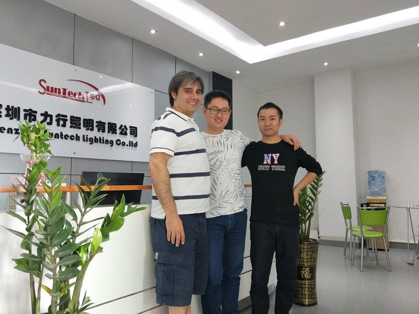 Clients visit facotry Suntech