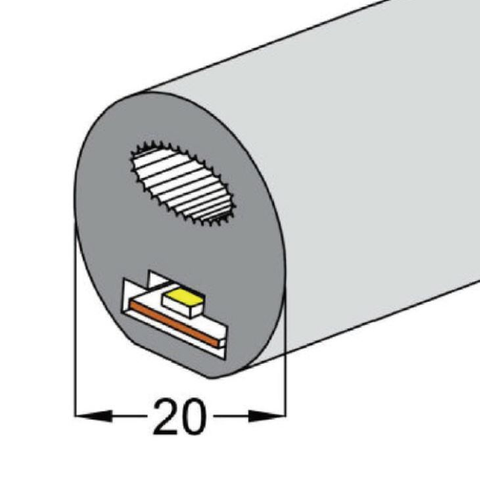 Round Neon Light Flexible