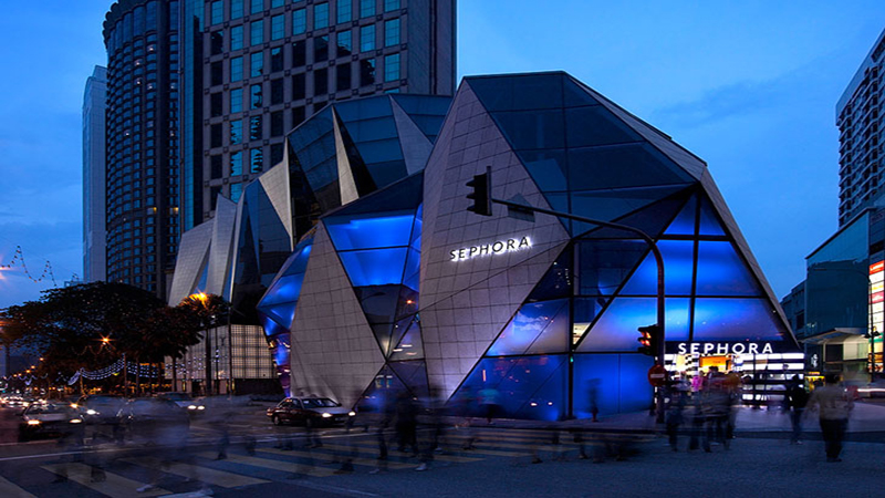 Commercial Building Glass Curtain Wall Illumination