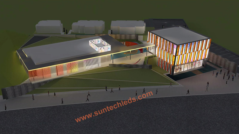 Color Kinetics Landmark Building RGB Facades Lighting 