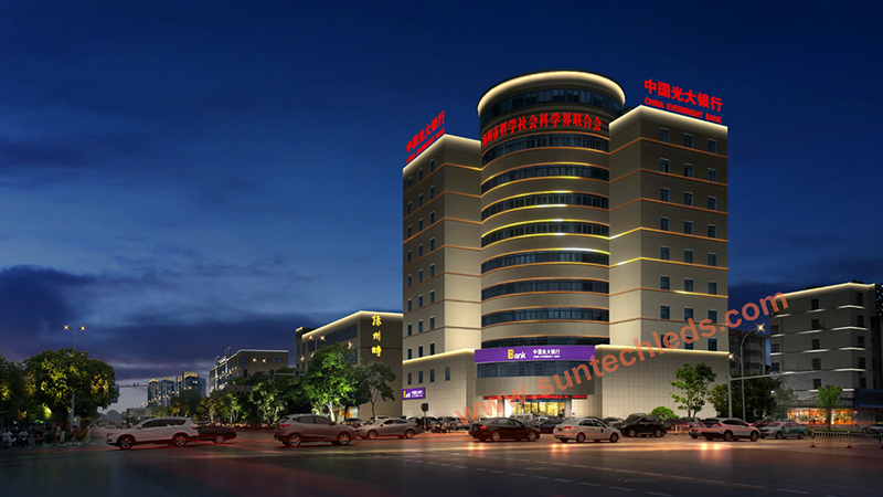 Art & Design Office Building Facade Lighting