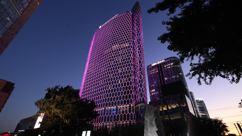 Super High-rise Commercial Complex Architectural Facade Illumination