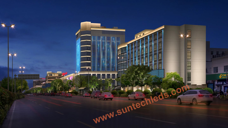 Medical Rehabilitation Center Outdoor Facade Lighting