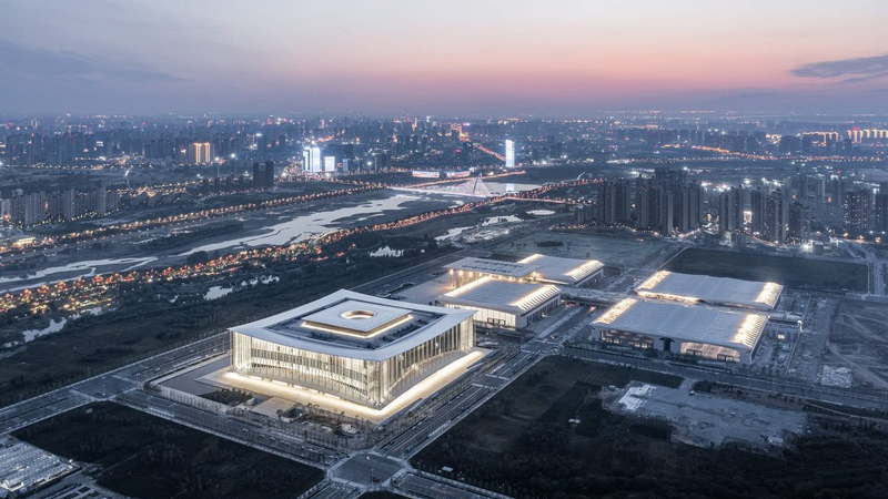 Silk Road International Conference Center Building lighting 