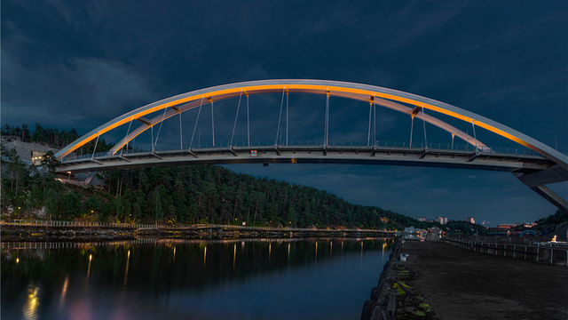 DMX System Best Exterior Facade Bridge Lighting 