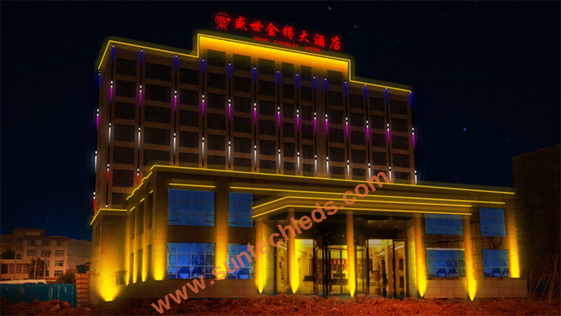 Most Cost-effective Hotel Illuminated Facade