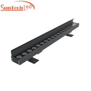 RGBW Recessed Linear Wall Washer Facade Illumination Outdoor