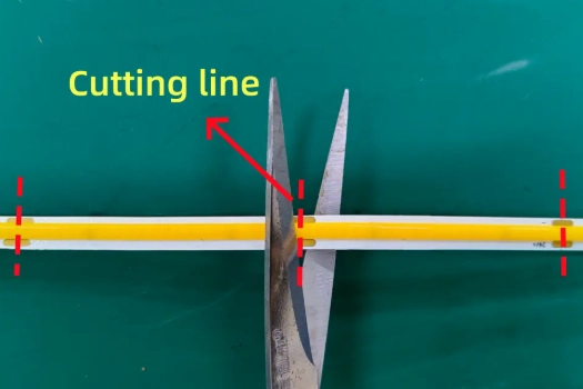 cob led strip cutting line.webp